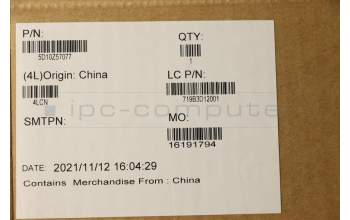 Lenovo 5D10Z57077 Lenovo LCD Module, 15.6\", FHD, Non-Touch, Anti-Glare, IPS, 300nit, Colour Calibration