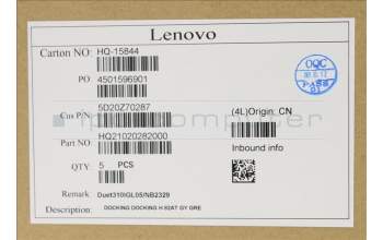 Lenovo 5D20Z70287 Keyboard External,Docking,Greek,Grey