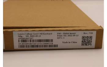 LENOVO 5D50U84443 Lenovo USB Keyboard Slim - DK