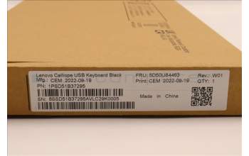 Lenovo 5D50U84463 Keyboard External,USB,Serbian Cyrillic,Black,Non_Backlight