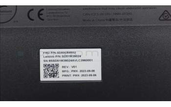 Lenovo 5D50U84552 Keyboard External, USB, Romanian, Black