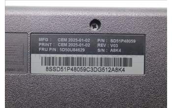 Lenovo 5D50U84629 AI Keyboard External,USB,Canada French,Black