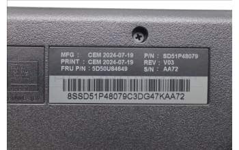 Lenovo 5D50U84649 AI Keyboard External,USB,Swedish/Finnish,Black