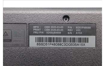 Lenovo 5D50U84658 AI Keyboard External,USB,Lithuanian,Black