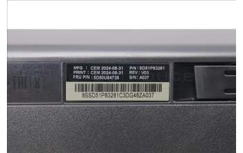 Lenovo 5D50U84738 AI Keyboard External,USB,Russian/Cyrillic,Black