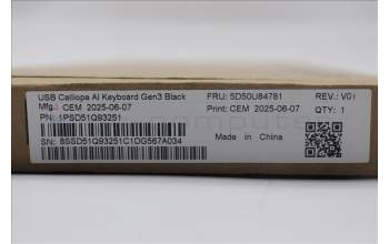 Lenovo 5D50U84781 DT_KYB CLP USB G3 BLK_DE