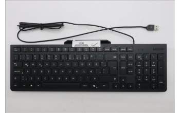 Lenovo 5D50U84786 AI Keyboard External, USB, Iceland, Black