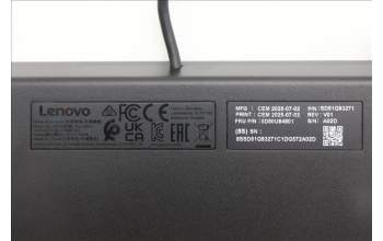 Lenovo 5D50U84801 AI Keyboard External, USB, Thai, Black