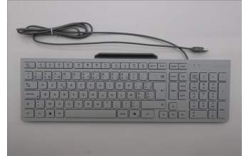 Lenovo 5D50U84867 Keyboard External, USB, Belgium English, Cloud Grey