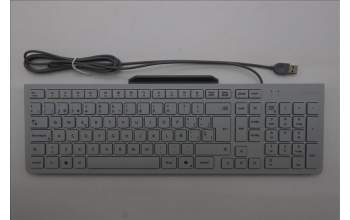 Lenovo 5D50U84894 Keyboard External, USB, Spanish, Cloud Grey