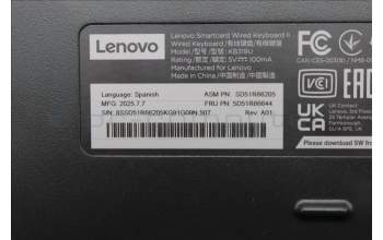 Lenovo 5D51R66644 SMC KBD-Spanish A1