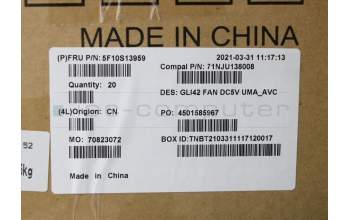 Lenovo 5F10S13959 FAN System FAN C 82L3 UMA_AVC
