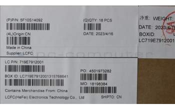 Lenovo 5F10S14092 FAN FAN L 83BU AVC