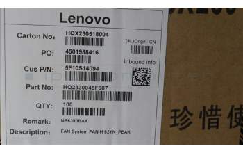 Lenovo 5F10S14094 FAN System FAN H 82YN_PEAK