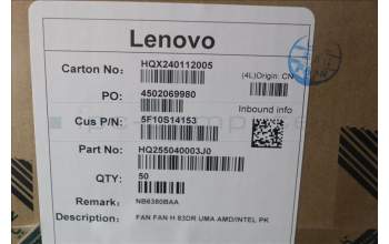 Lenovo 5F10S14153 FAN FAN H 83DR UMA AMD/INTEL PK