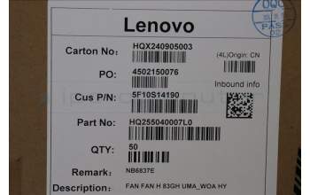 Lenovo 5F10S14190 FAN 83GH,UMA_WOA