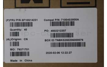 Lenovo 5F10S14231 Thermal module w/Fan C 83JK AVC