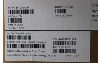 Lenovo 5F10S14297 FAN 83LY THM_ROW