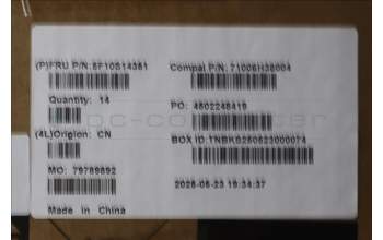 Lenovo 5F10S14351 Thermal module w/Fan 83JH