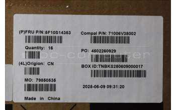 Lenovo 5F10S14353 Thermal w/Fan 83JG X2X4