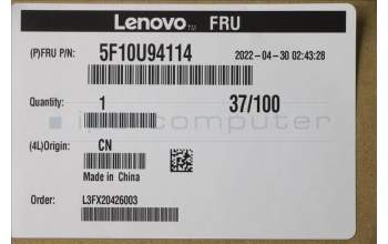 Lenovo 5F10U94114 FAN New IC Rear SYS fan