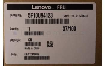 Lenovo 5F10U94123 FAN Fru front fan W/ short housing