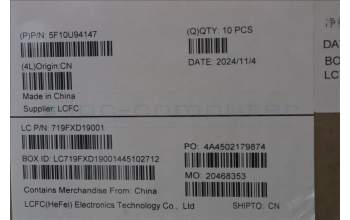 Lenovo 5F10U94147 HEATSINK 12025 7Pin ARGB Fan 520 N