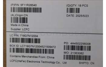 Lenovo 5F11R28540 FAN 83JM FCN(L+R)