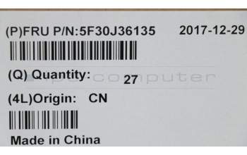 Lenovo 5F30J36135 FINGER_PRT FP BD C E31-70 W/FFC/TAPE