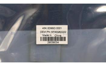 Lenovo 5F30Q62222 FINGER_PRT FPBoardW 81AC SILVER W/Cable