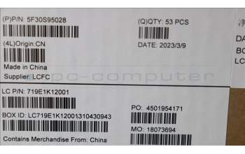 Lenovo 5F30S95028 FP BD L 82XR