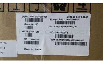 Lenovo 5F30S95031 FP C 82XD CG