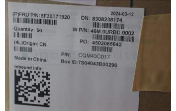 Lenovo 5F30T71920 FP BD W 21MX LG