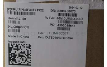 Lenovo 5F30T71922 FP BD W 21MS W/BTN AG