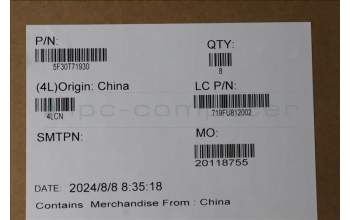 Lenovo 5F30T71930 FP BD L 83GW W/ME PART BK