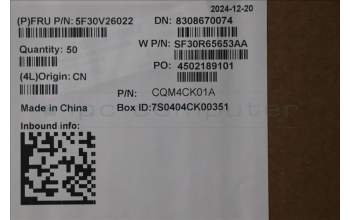 Lenovo 5F30V26022 FRU FPR MoC SG R FoP GX-OMS