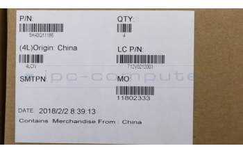 Lenovo 5H40Q11186 HEATSINK THERMAL MODULE DIS L81BT