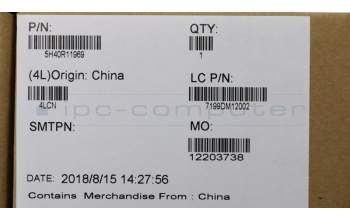 Lenovo 5H40R11969 HEATSINK Heatsink L 81EU KBL_R for DIS