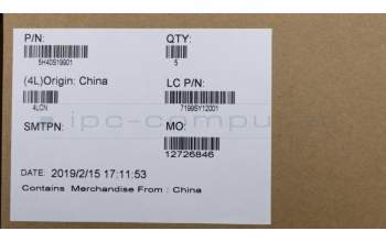 Lenovo 5H40S19901 HEATSINK Thermal module L 81MU UMA