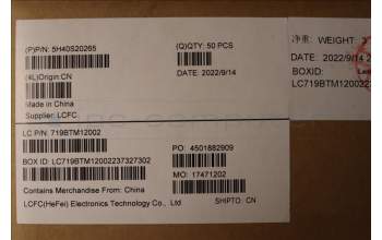 Lenovo 5H40S20265 HEATSINK Heatsink L 82KU AVC