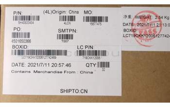 Lenovo 5H40S20434 Heatsink L 82KS UMA EMMC TAISOL