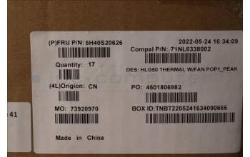 Lenovo 5H40S20626 Thermal Module 82SB