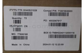 Lenovo 5H40S21028 Heatsink C 83DC Auras