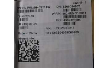 Lenovo 5H40S21137 Heatsink W 21MW KIPO RMB