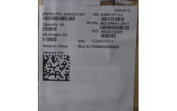 Lenovo 5H40S21207 Heatsink W 21SG KIPO RPL U