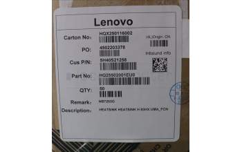 Lenovo 5H40S21258 HEATSINK H 83HX UMA_FCN