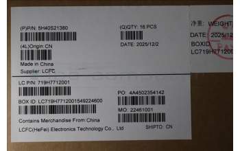 Lenovo 5H40S21380 HEATSINK L 83UU AVC