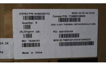 Lenovo 5H40U93112 Tiny M60q chrome Heatsink