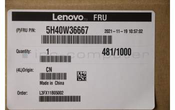 Lenovo 5H40W36667 HEATSINK CPU heatsink,w/fan,SUNON