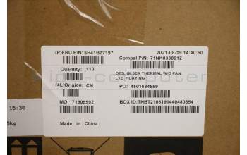 Lenovo 5H41B77197 FRU Thermal module LTE-Huaying